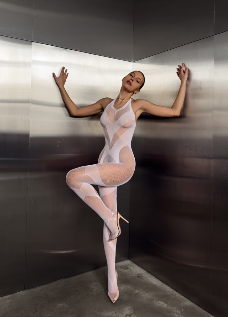 LOLITA BODYSTOCKING- WHITE