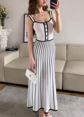 SERENA DRESS- BLACK WHITE