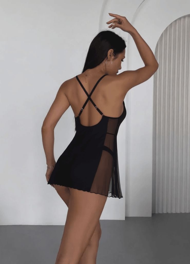 STELLA BABYDOLL- BLACK