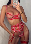ALVA SET- RED PINK