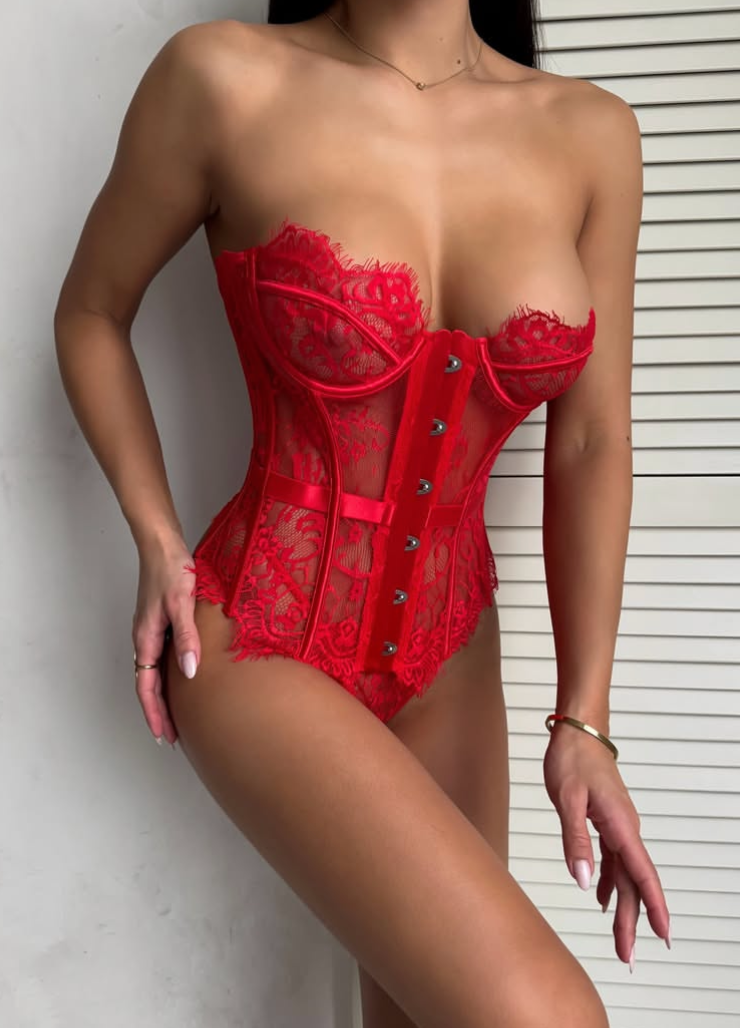 NIA CORSET- RED