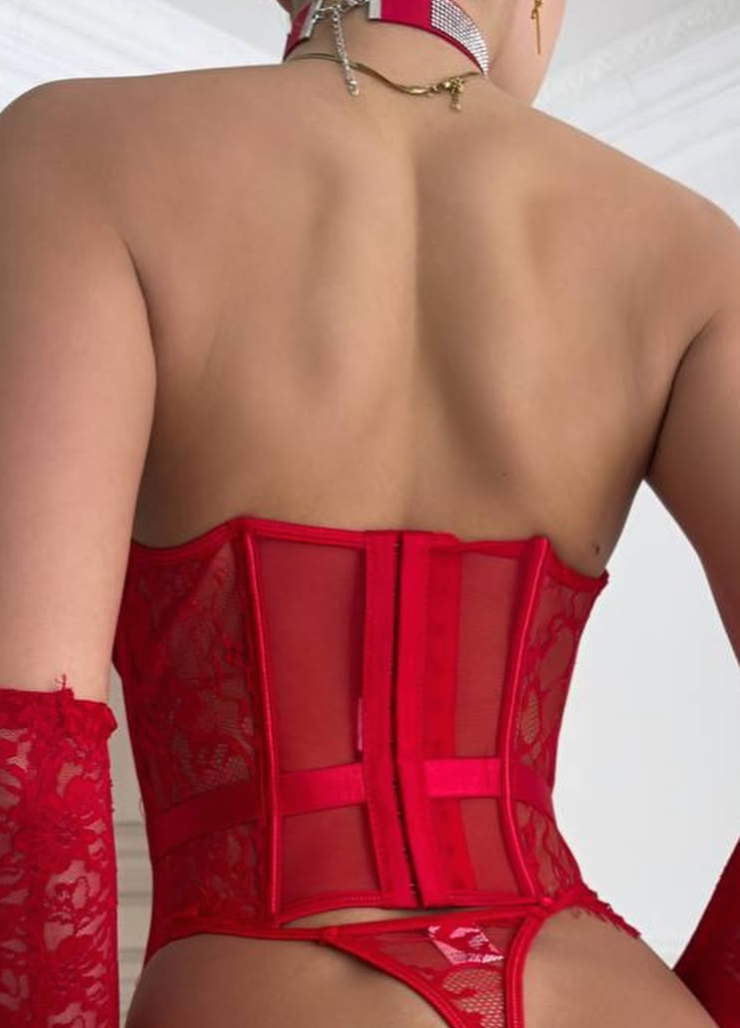 NIA CORSET- RED