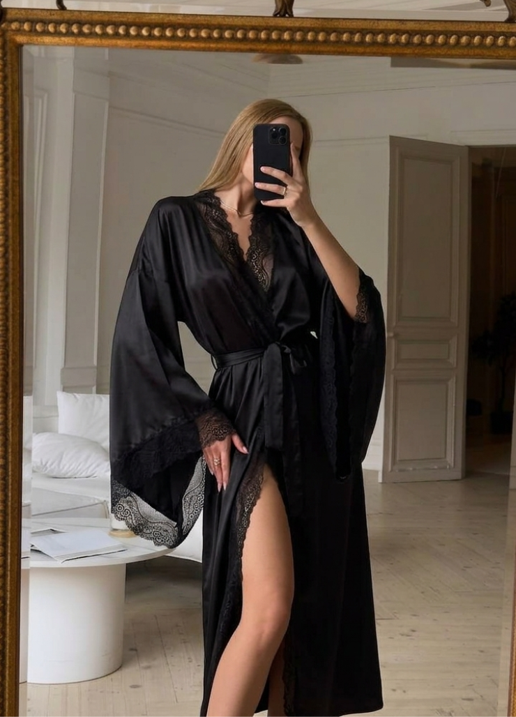 YARA ROBE - BLACK