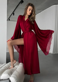 YARA ROBE - BURGUNDY