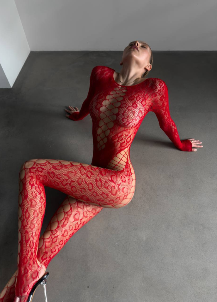 LUCY BODYSTOCKING- RED