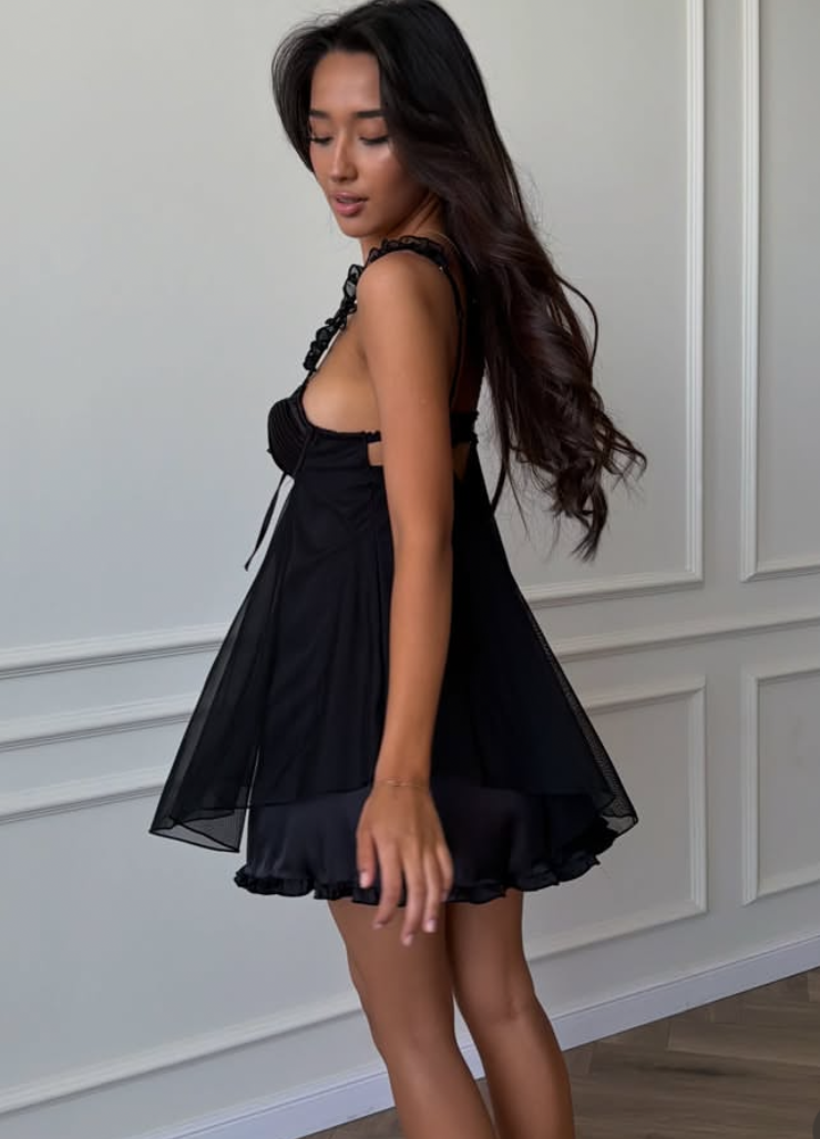 VERA BABYDOLL- BLACK