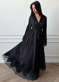 ATHENA ROBE- BLACK
